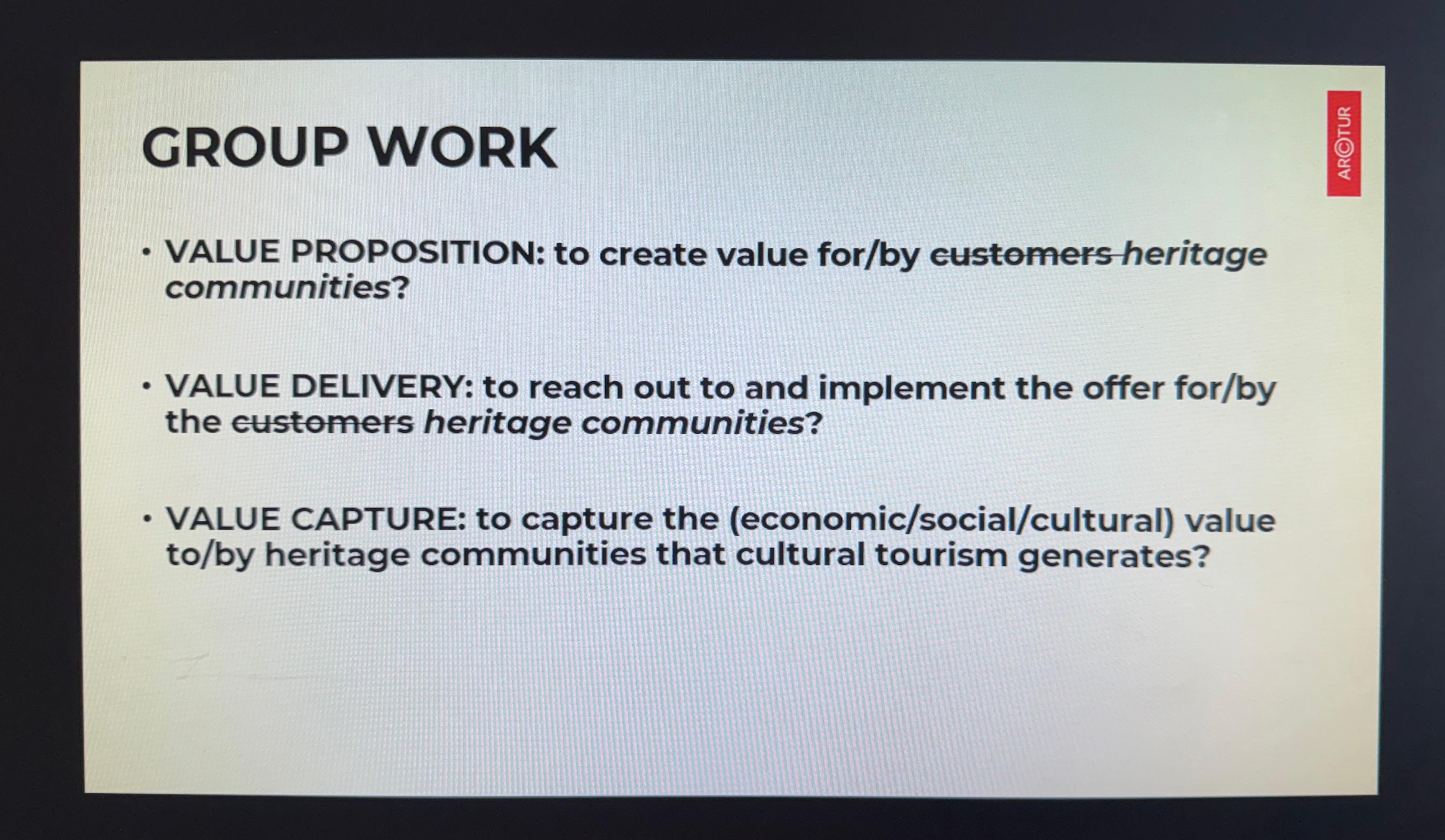 Workshop on digital tools on cultural tourism