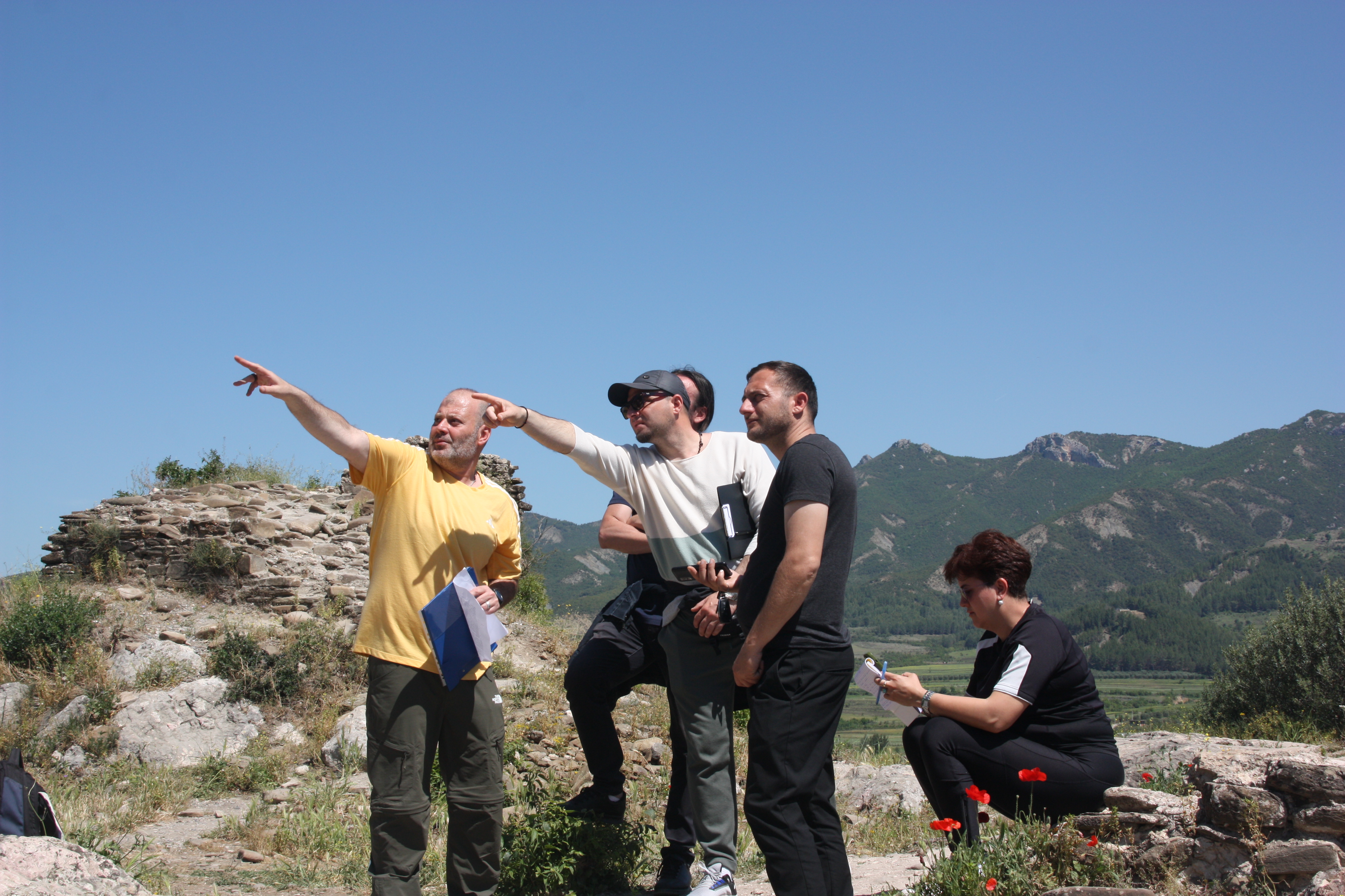 Visiting monuments in the Vjosa Valley 