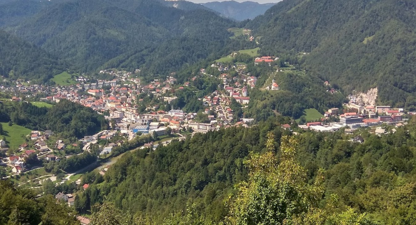Panorama of Idrija