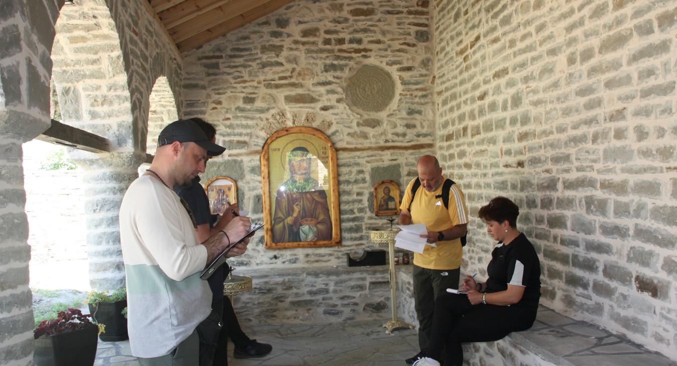 Training activity with local cultural tour guides 